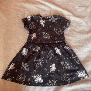 Sourpuss Kids Black Halloween Dress